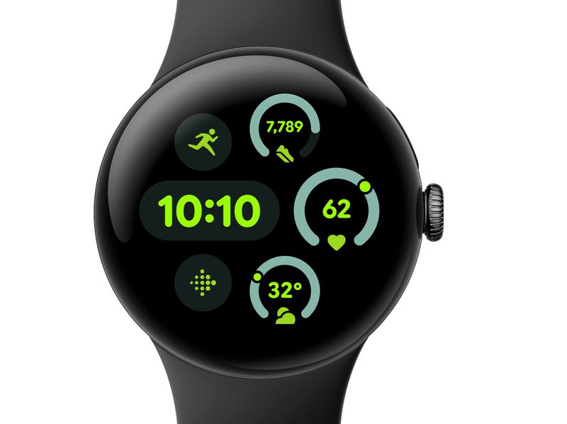Google-Pixel-Watch-3-41mm-Bluetooth-WiFi-Cassa-in-alluminio-nero-opaco-cinturino-sportivo-nero-ossidiana