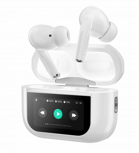 Technaxx-MusicMan-Auricolari-ANC-Wireless-Bluetooth-5.3-Bt-x72-Bianco-Display-Touch