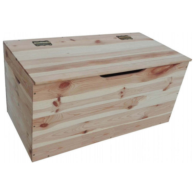 COSMA-Cassapanca-Pino-75-in-Legno-Massello-Arredo-Giardino-Resistente-e-Pratico-per-Esterni