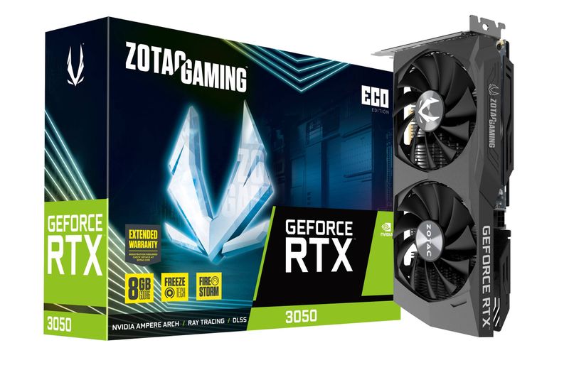 Zotac-Geforce-RTX-3050-Eco-8Gb-GDDR6-HDMI-3-DisplayPort-PCI-Ex.-4.0-16x