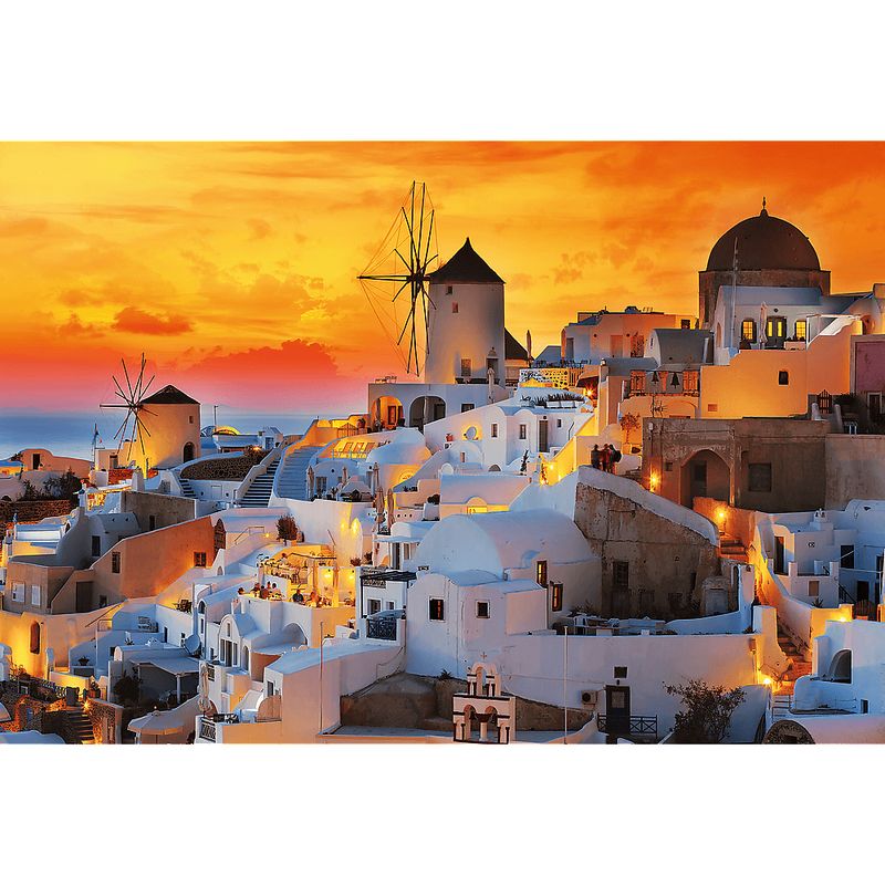 Trefl-Puzzle-da-1500-Pezzi-Uft---Romantic-Sunset--Oia.-Santorini