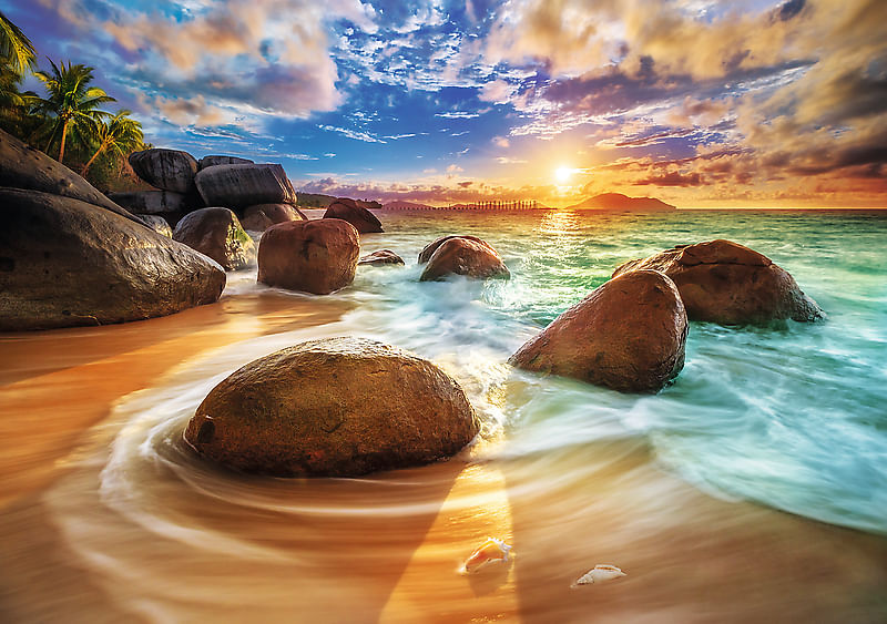 Trefl-Puzzle-da-1000-Pezzi---Samudra-Beach.-India