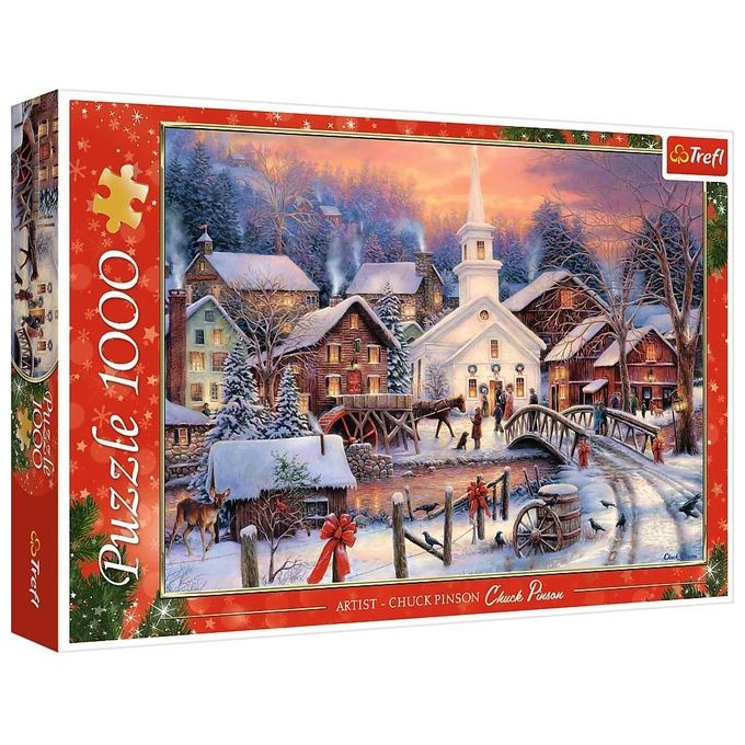 Trefl-Puzzle-da-1000-Pezzi---Bianco-Natale