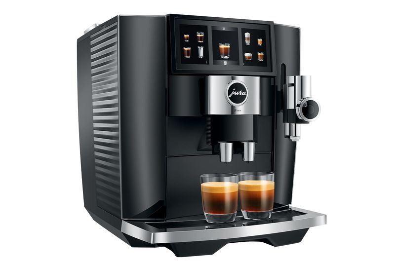 JURA-J8-Twin-Diamond-Black---Macchina-da-caffe--automatica-19-L-15-bar-1450-W-31-specialita--doppio-macinacaffe--P.A.G.3--Sweet-Foam-display-touch-da-43---Nero