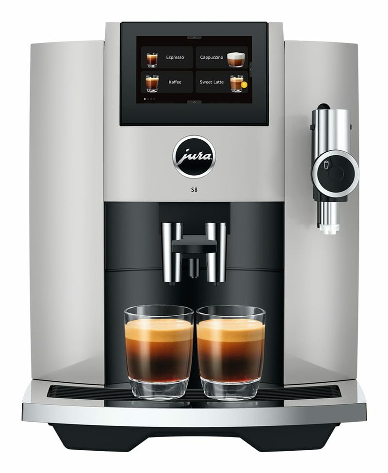 JURA-S8-Platino---Macchina-da-caffe--automatica-19-L-15-bar-1450-W-27-specialita--macinacaffe--Professional-Aroma-Grinder-display-touch-da-43---funzione-Sweet-Foam-Platino