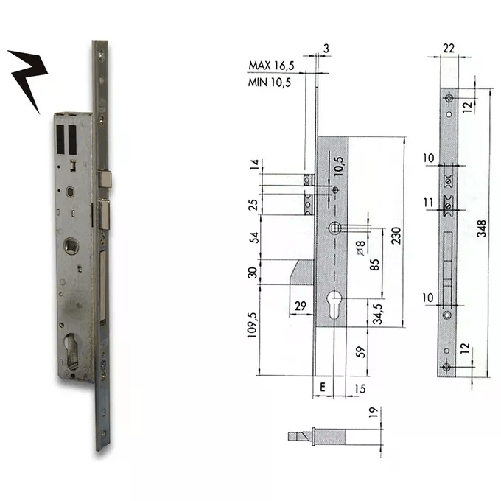 Cisa-16215-25-Serratura-S-c.elettrica