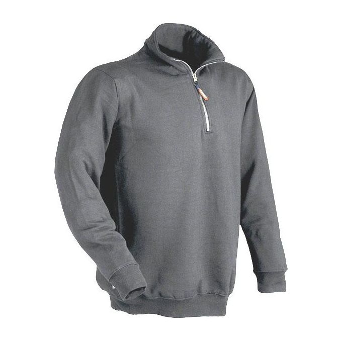 Issa-Felpa-Zip-Corta-Grigio-L-Verena