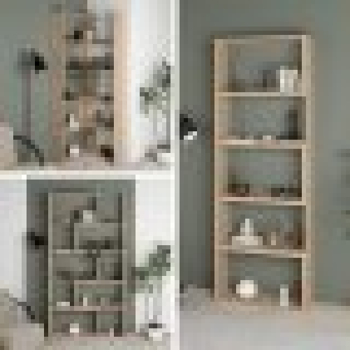 Tezeta Libreria Wish estensibile angolare rovere 200h