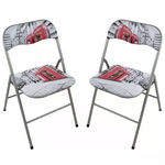 MILANI HOME LUCIE - sedia pieghevole salvaspazio set da 2 city