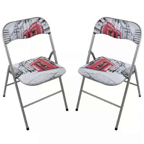 MILANI HOME LUCIE - sedia pieghevole salvaspazio set da 2 city