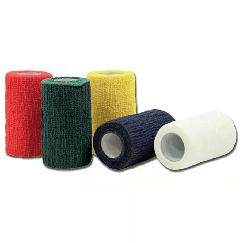 Benda-Elastica-Coesiva-4-M-X-10-Cm---Blu-conf.-10-pz.