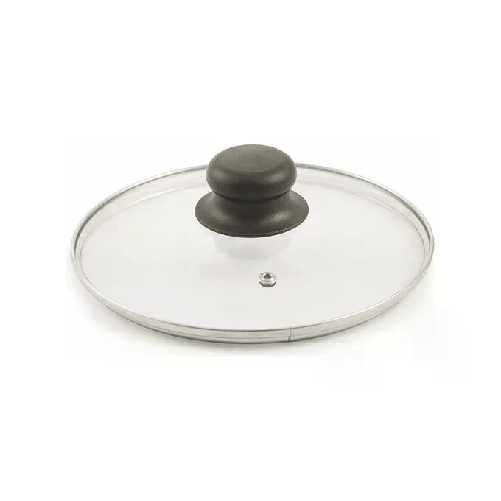 Nero-Coperchio-28-Cm-Vetro-Con-Pomello