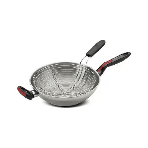 Lagostina-Linea-Rossa-Wok-Padella-per-Cottura-al-Salto