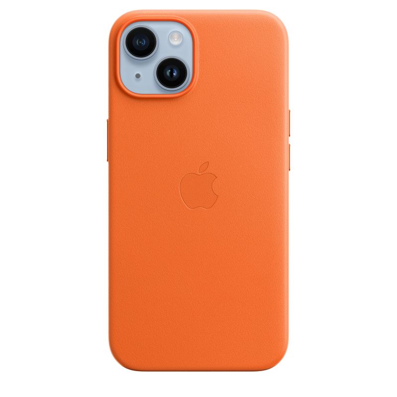 Apple-Custodia-MagSafe-in Pelle-per-iPhone 14-Orange