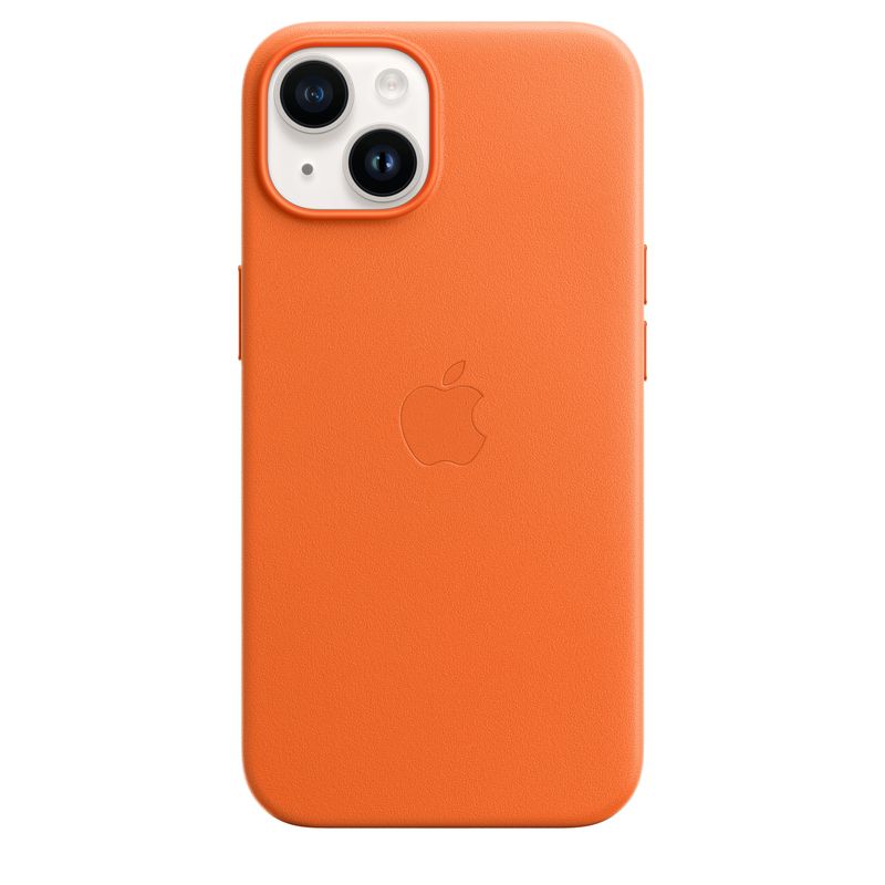 Apple-Custodia-MagSafe-in Pelle-per-iPhone 14-Orange