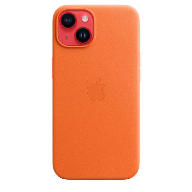Apple-Custodia-MagSafe-in Pelle-per-iPhone 14-Orange