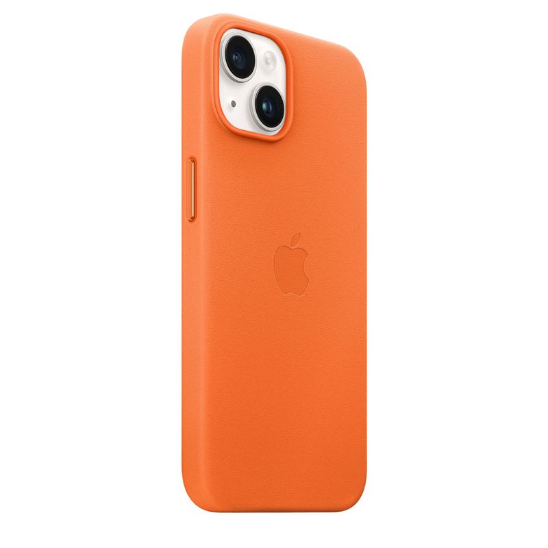 Apple-Custodia-MagSafe-in Pelle-per-iPhone 14-Orange