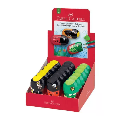 Faber-Castell-Confezione-18expo-Temperamatite-ergo-Animals