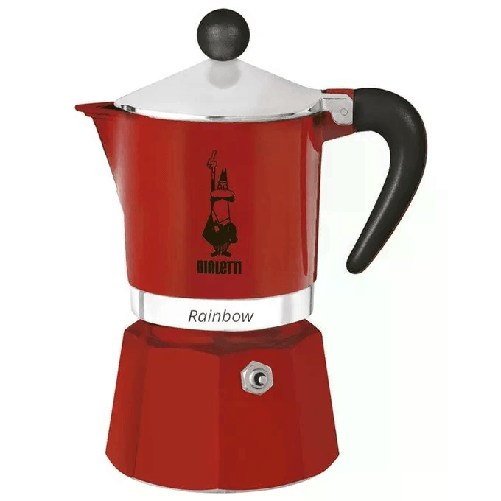 Bialetti-Caffettiera-Rainbow-1-Tazza-Rosso