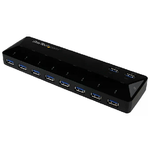 StarTech.com Hub USB 3.0 a 10 Porte di Ricarica e Sincronizzazione - 2 Porte x 1,5 Amp