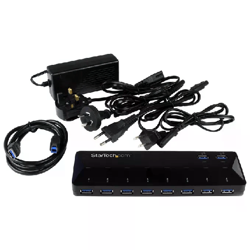 StarTech-Hub-Usb-3.0-a-10-Porte-di-Ricarica-e-Sincronizzazione-2-Porte-x-15-Amp