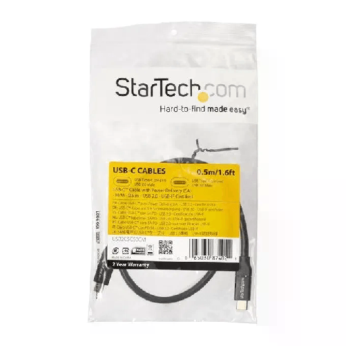 Startech-Cavo-Usb-C-Maschio-05mt-Nero