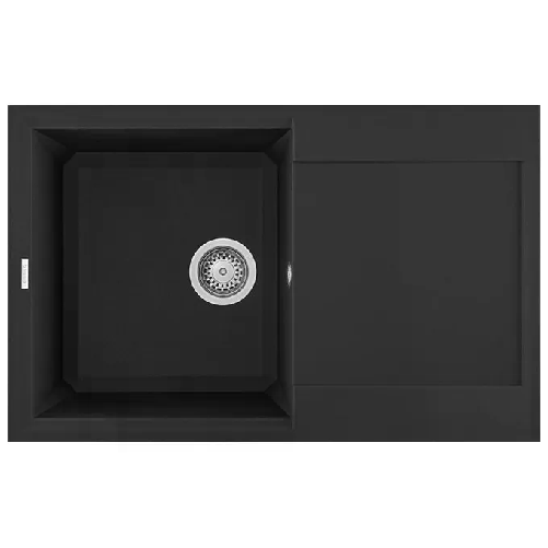 Elleci-LGY30040-Easy-300-Lavello-Granitek-gocciolatoio-reversibile-1-Vasca-79-cm-Nero