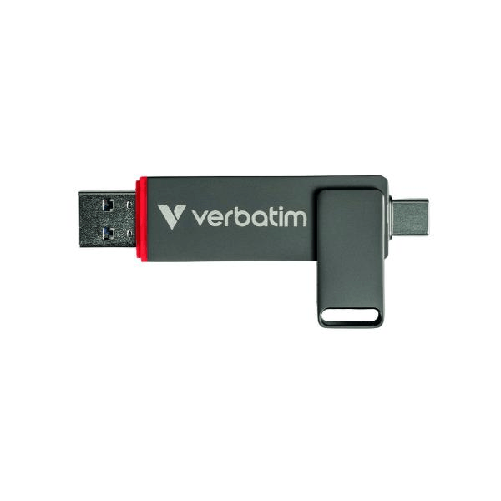 Verbatim Dual QuickStick unità flash USB 128 GB USB Type-A / USB Type-C 3.2 Gen 1 (3.1 Gen 1) Grigio