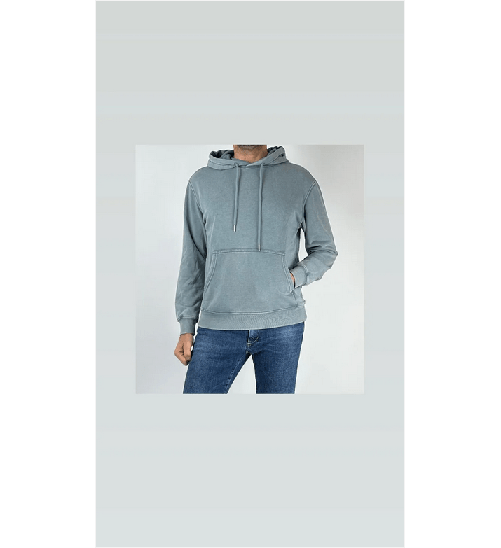 LANDEK PARK MAGLIA FELPA FELPE UOMO LANDEK PARK LLP0066 COTONE GRIGIO ORIGINALE PE 2025