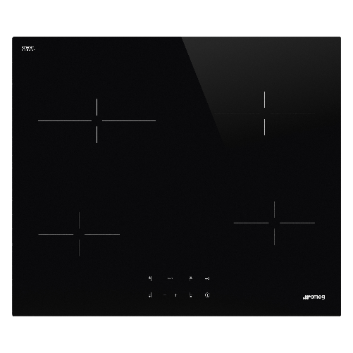 Smeg SE264TD1 piano cottura Nero Da incasso 60 cm Ceramica 4 Fornello(i)