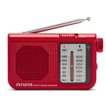 Aiwa rs-55rd radio personale analogica am/fm rossa con altoparlante e uscita cuffie