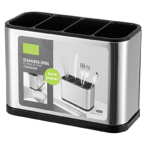 TrAdE Shop Traesio  Scolaposate In Acciaio Per Organizzare Utensili Da Cucina Portaposate Design Moderno -