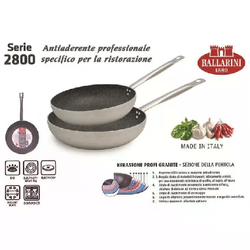 Ballarini-Padella-svasata-alta-professionale-con-un-manico-Granite-Cm-36