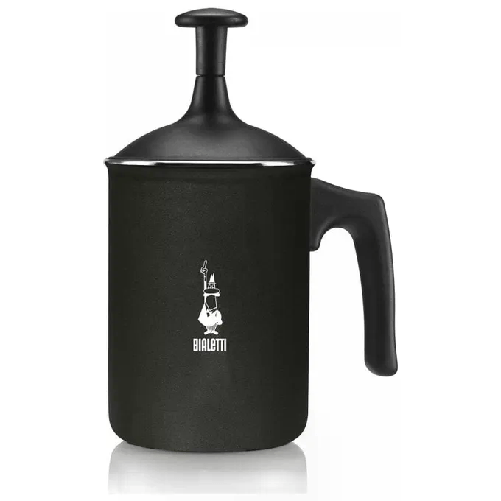 Bialetti-Tutto-Crema-Schiumalatte-da-3 Tazze-con-Colino-Doppio-per-una-Schiuma-Robusta-05Lt-Nero