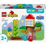 LEGO DUPLO Il Giardino e la Casa sull'Albero di Peppa Pig Giochi Educativi per Bambine e Bambini da 2 Anni Playset