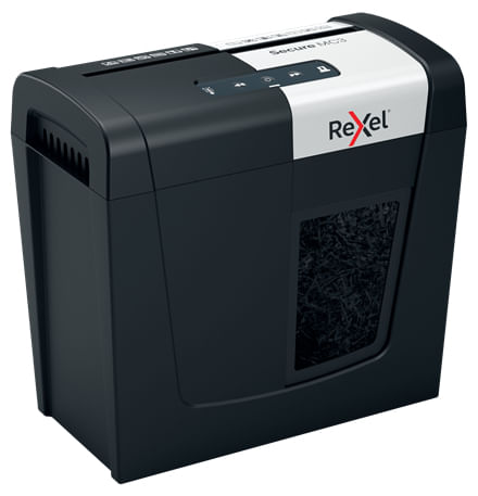 Rexel-Secure-MC3-distruggi-documenti-Triturazione-incrociata-60-dB-Nero-Argento