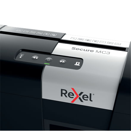 Rexel-Secure-MC3-distruggi-documenti-Triturazione-incrociata-60-dB-Nero-Argento