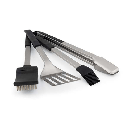 Broil king set accessori bbq baron 64003 in acciaio inox 4 pezzi per barbecue