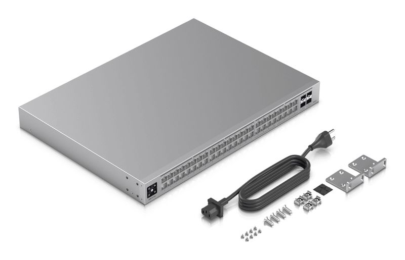 Ubiquiti-Switch-UniFi-32xRJ45-GBit-16xRJ45-2.5G-4xSFP-Managed-Max-19-Rack-Mountable-1.3---Touchscreen