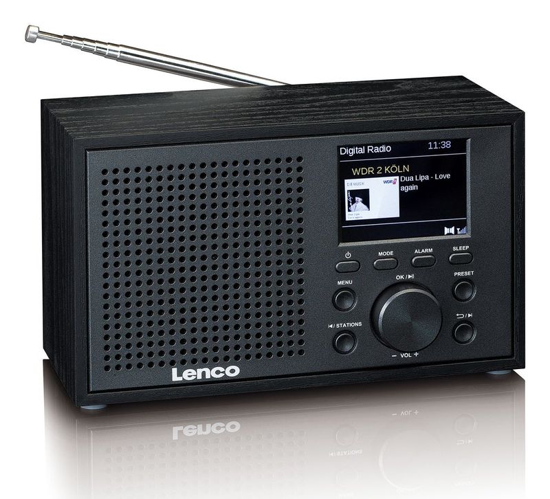 Lenco-DAR-017BK-Radio-Compatta-DAB-con-Bluetooth-5.0-Nero