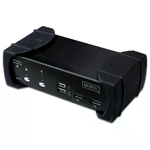 Digitus Data Switch Per 2 Pc Usb-dvi Con 1 Utente Con Monitor Dvi, Mouse E Tastiera Usb, Condivisione Audio