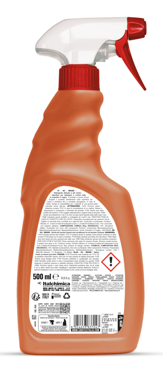 Sanitec-Confezione-6-Detergente-Superfici-Legno-500ml