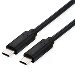 ROLINE/VALUE              Cavo Usb 4 C-C 2Mt M/M Bk 100W Contatti Dorati Pd 20V/5A 20Gbit/S