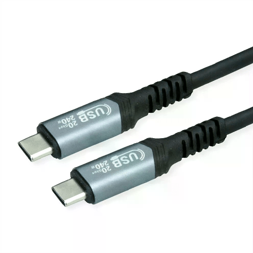 ROLINE/VALUE              Cavo Usb 4 C-C 2Mt M/M Bk 240W Contatti Dorati Pd 48V/5A 20Gbit/S