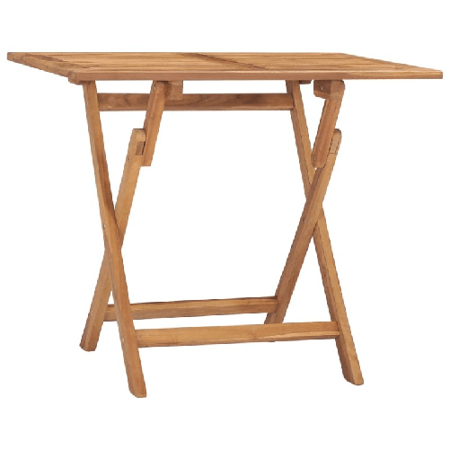 VidaXL Tavolo da Giardino Pieghevole 90x60x75 cm in Massello di Teak