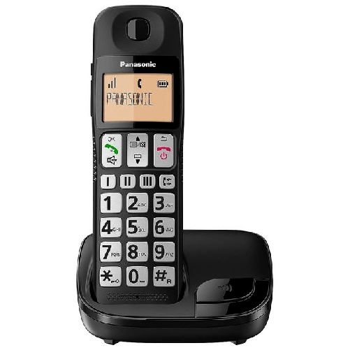 Panasonic-KX-TGE110-Telefono-DECT-Nero-Identificatore-di-chiamata