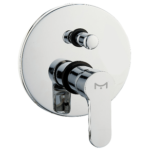 OGOMONDO Miscelatore doccia ad incasso da parete con deviatore rubinetto monocomando cromato *** confezione 3