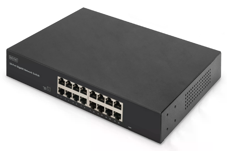 Digitus Switch Gigabit A 16 Porte 19 Pollici Non Gestito