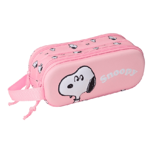 Snoopy Portaoggetti Doppio Snoopy Rosa 21 x 8 x 6 cm 3D