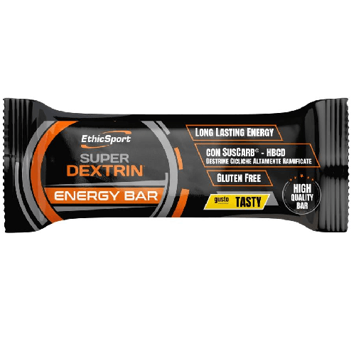 Ethicsport SUPER DEXTRIN Energy Bar barretta energetica gusto TASTY box da 25 barrette 45g